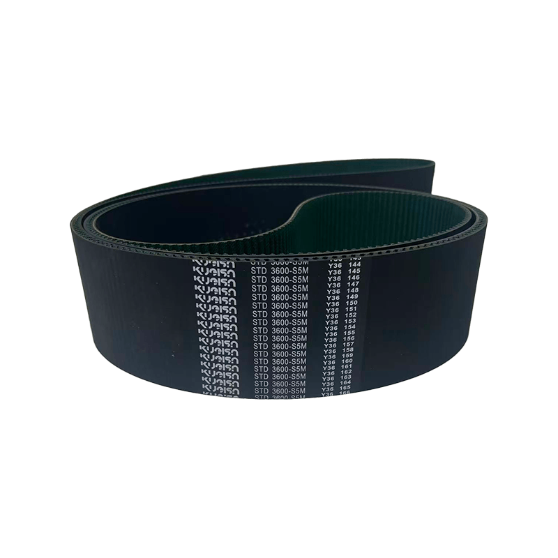 Semi-circular tooth rubber timing belt